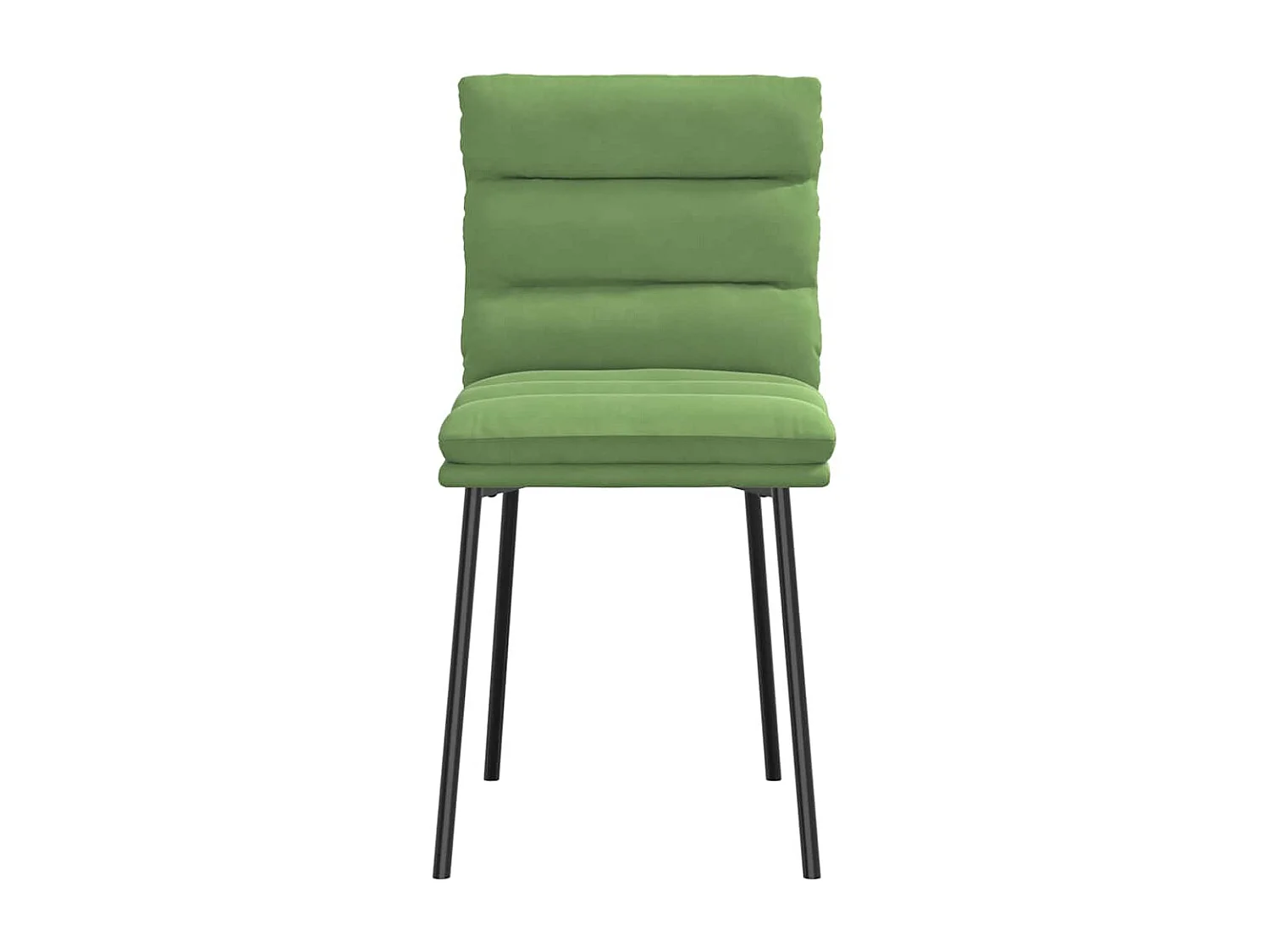 Cadeiras de jantar 2 peças veludo verde-claro