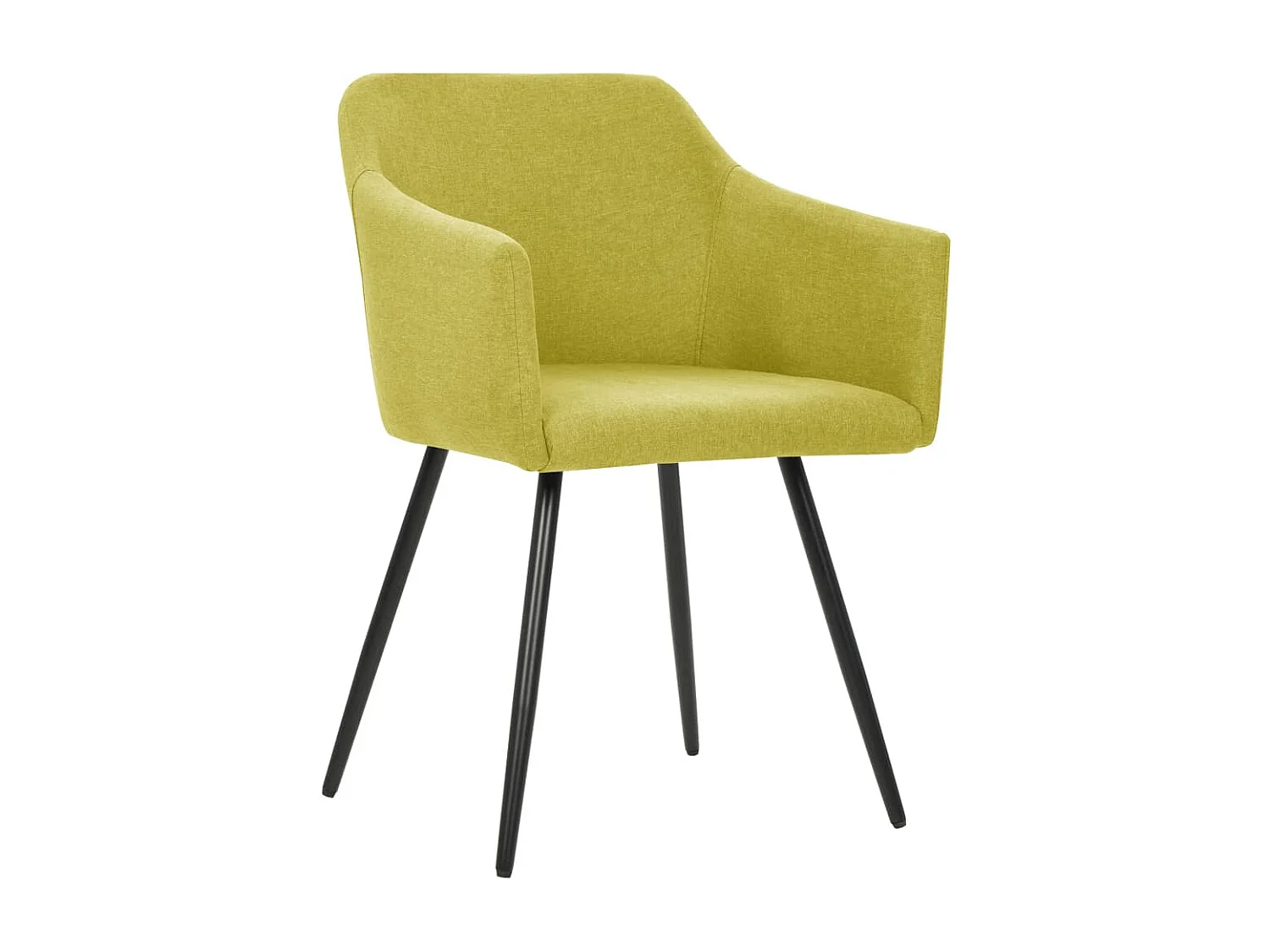 Sillas de comedor 2 unidades tela verde