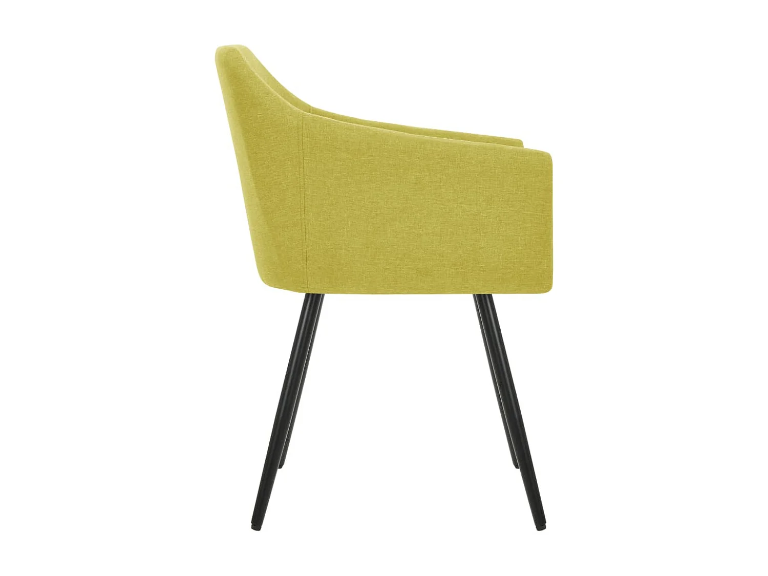 Sillas de comedor 2 unidades tela verde