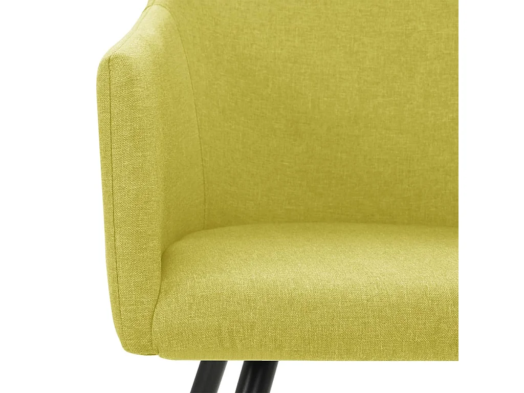 Sillas de comedor 2 unidades tela verde