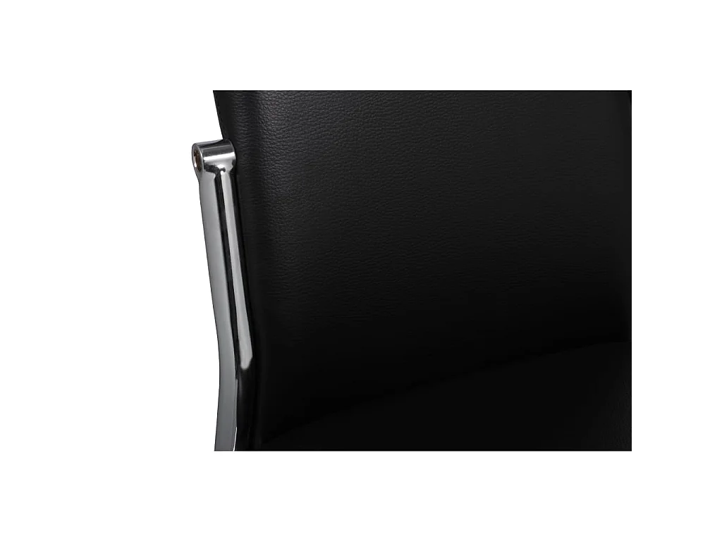 Sillas de comedor 4 unidades cuero sintético negro