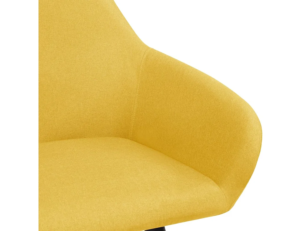 Sillas de comedor 2 unidades tela amarillo