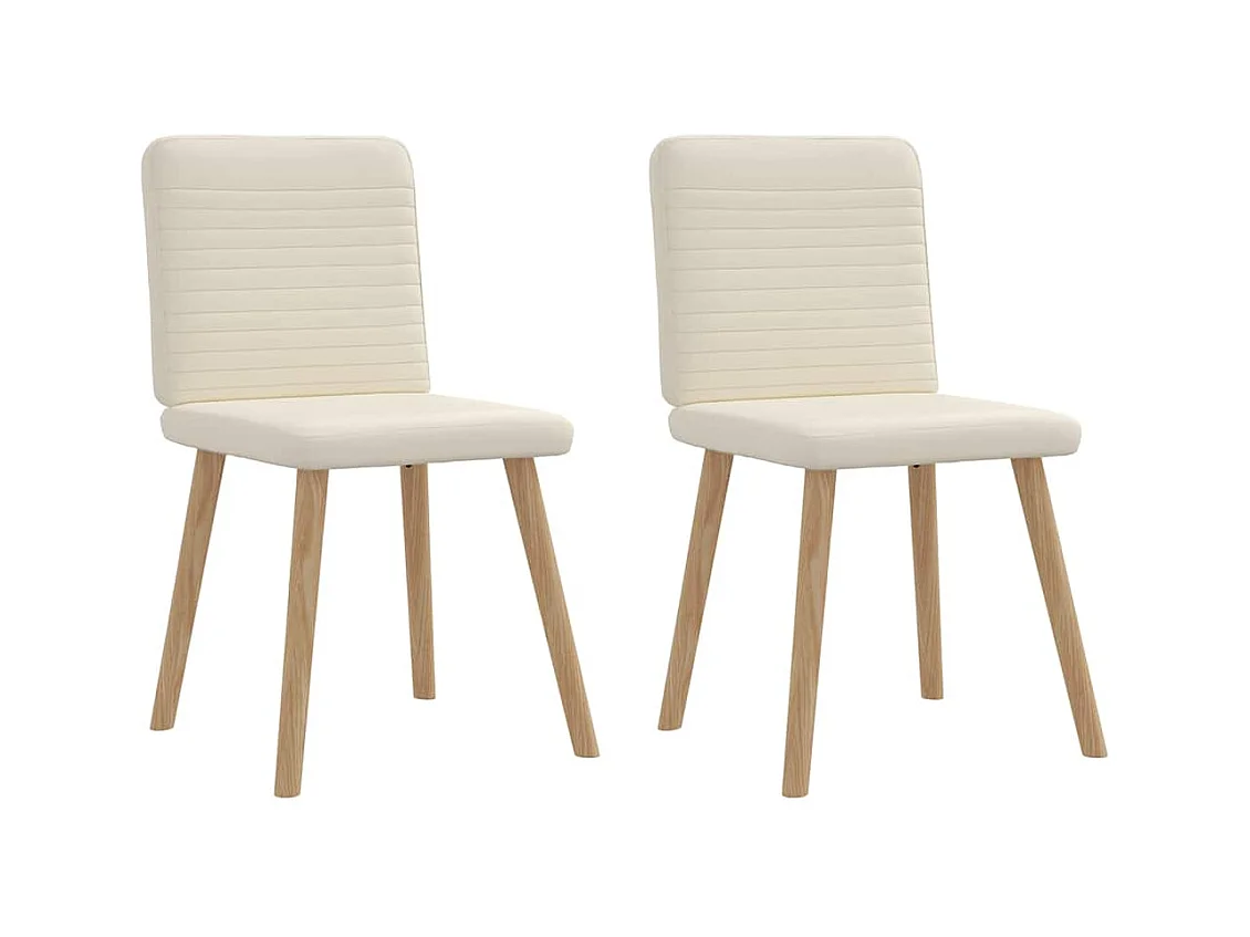 Chaises à manger lot de 2 Lin
