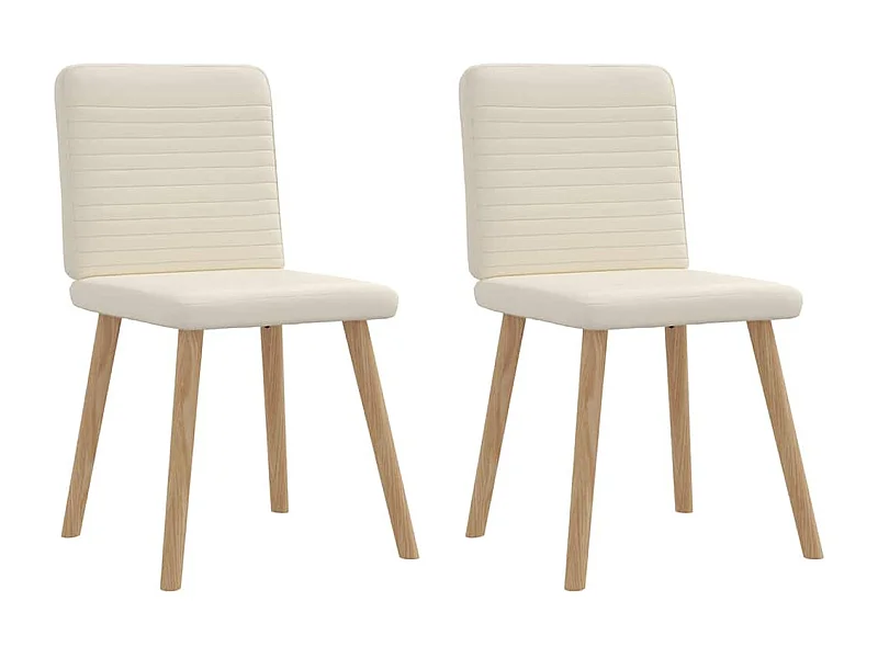 Cadeiras de jantar 2 peças linho