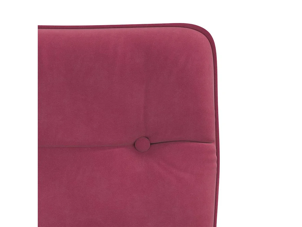 Chaises à manger lot de 2 Rouge bordeaux Velours