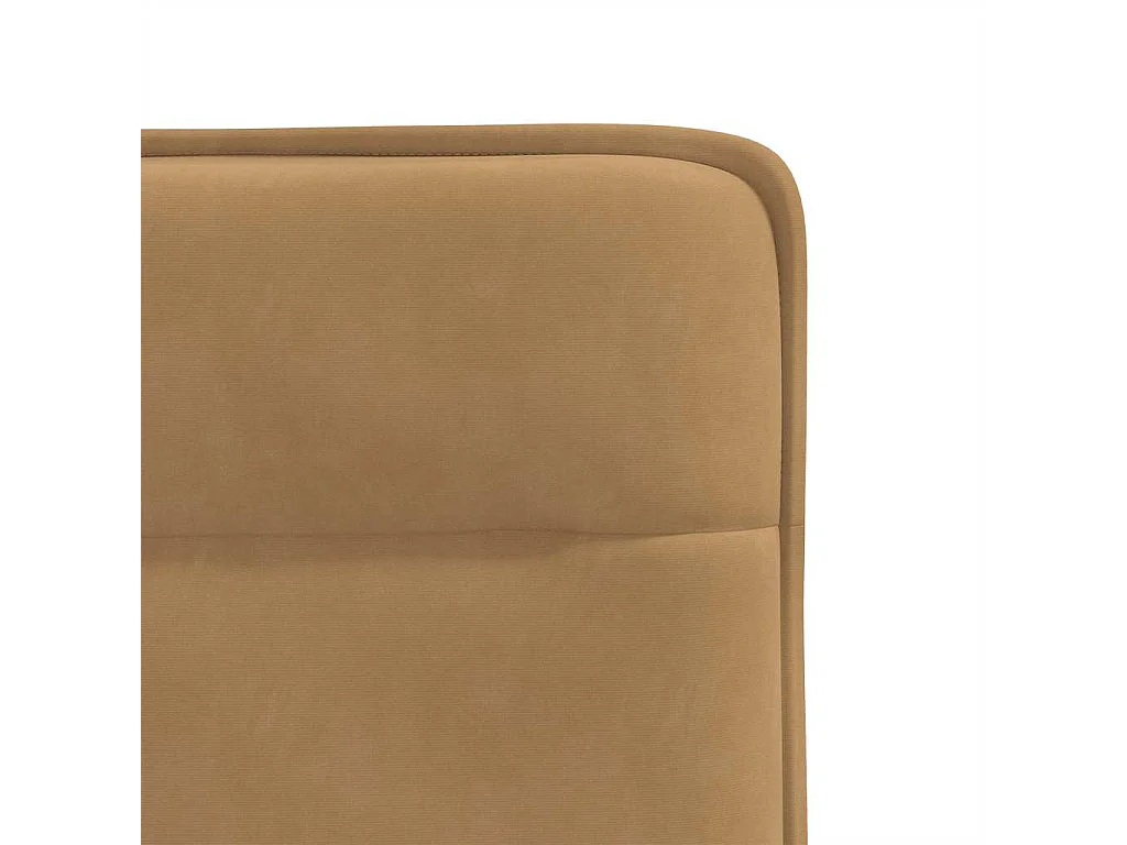 Chaises à manger lot de 2 Marron Velours