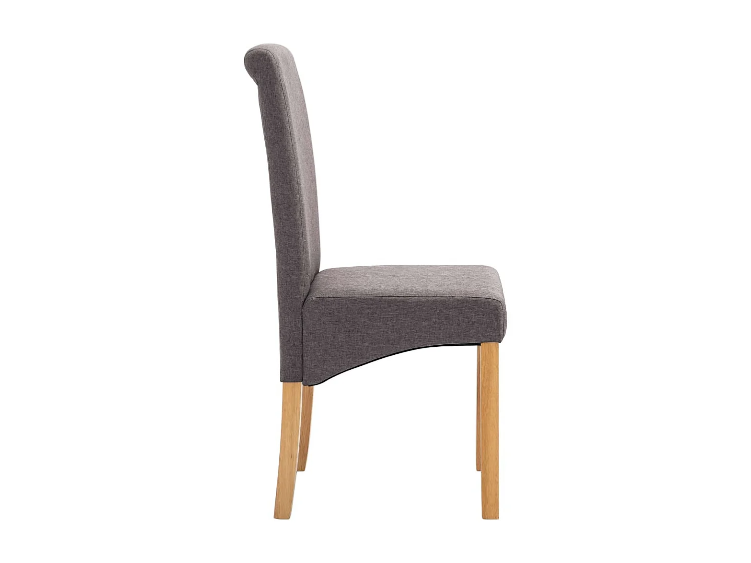 Sillas de comedor 4 unidades tela gris taupé