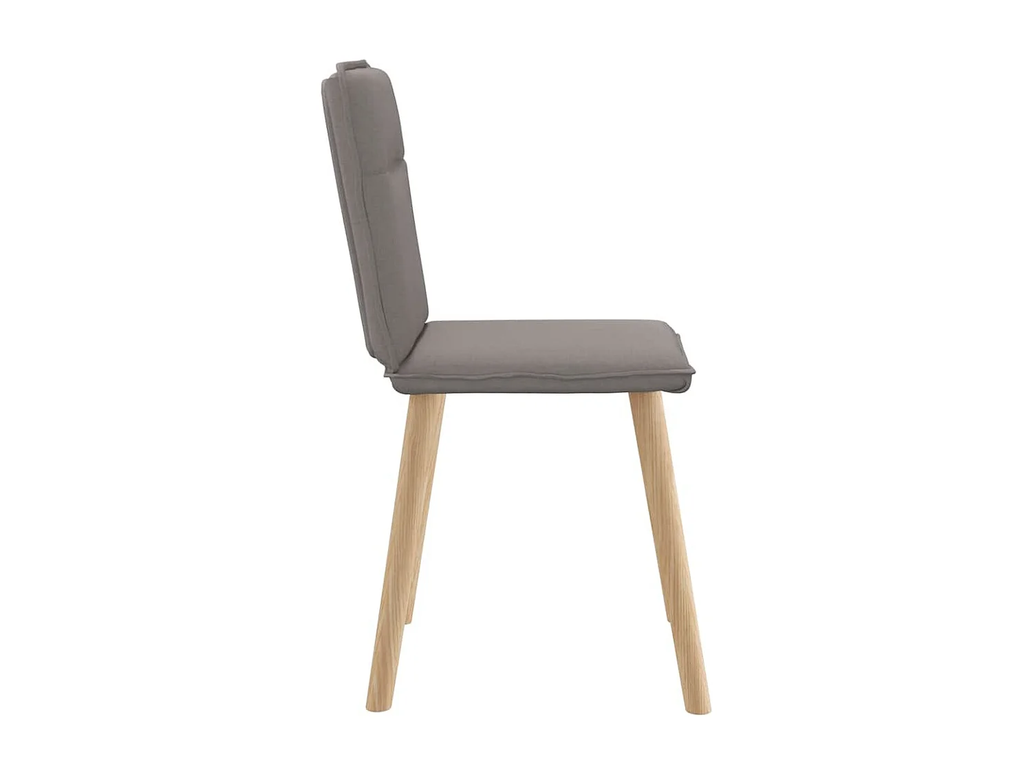 Eetkamerstoelen 4 stukkendraaibaar stof taupe