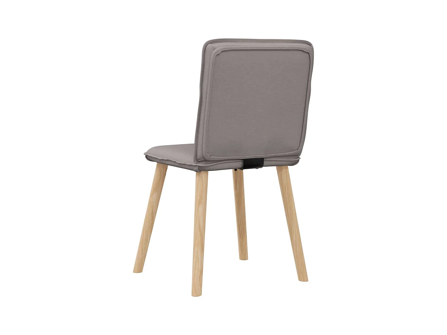 Chaises à manger lot de 4 taupe tissu