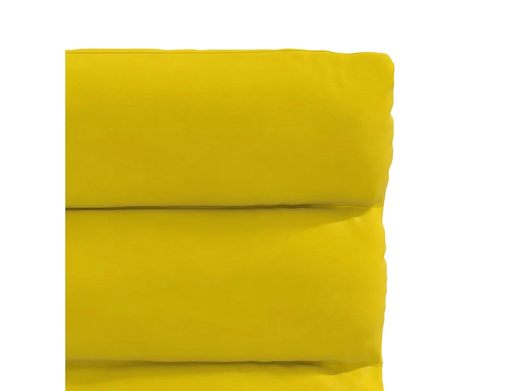 Chaises à manger lot de 4 jaune velours