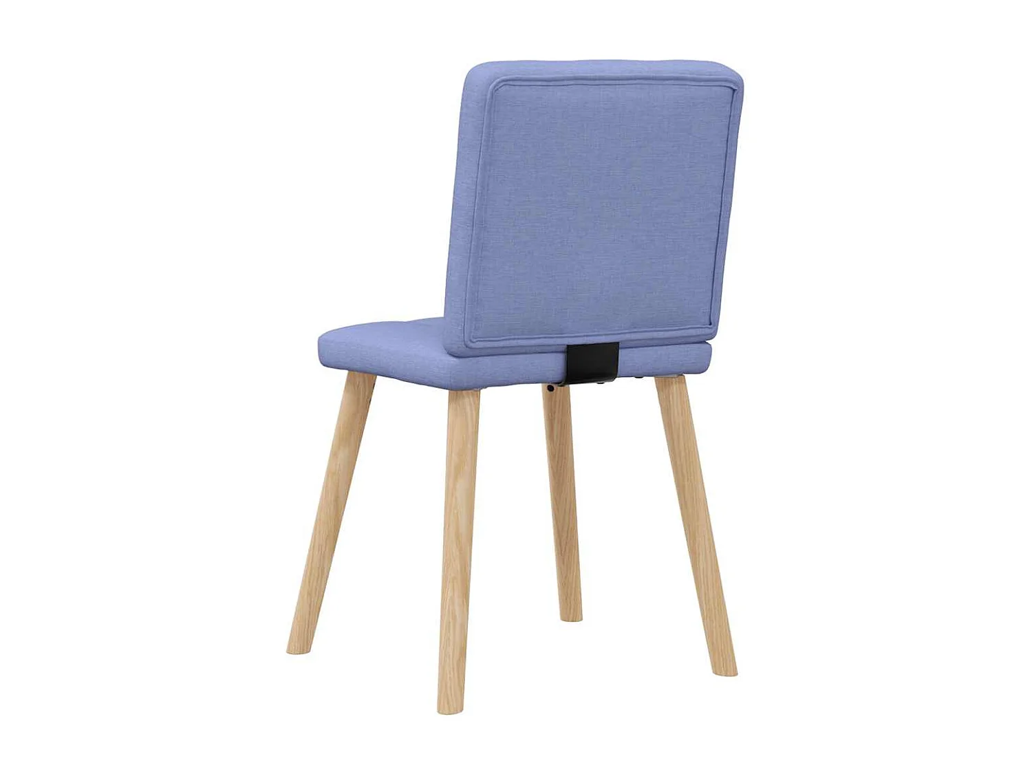 Chaises à manger lot de 2 bleu jean tissu