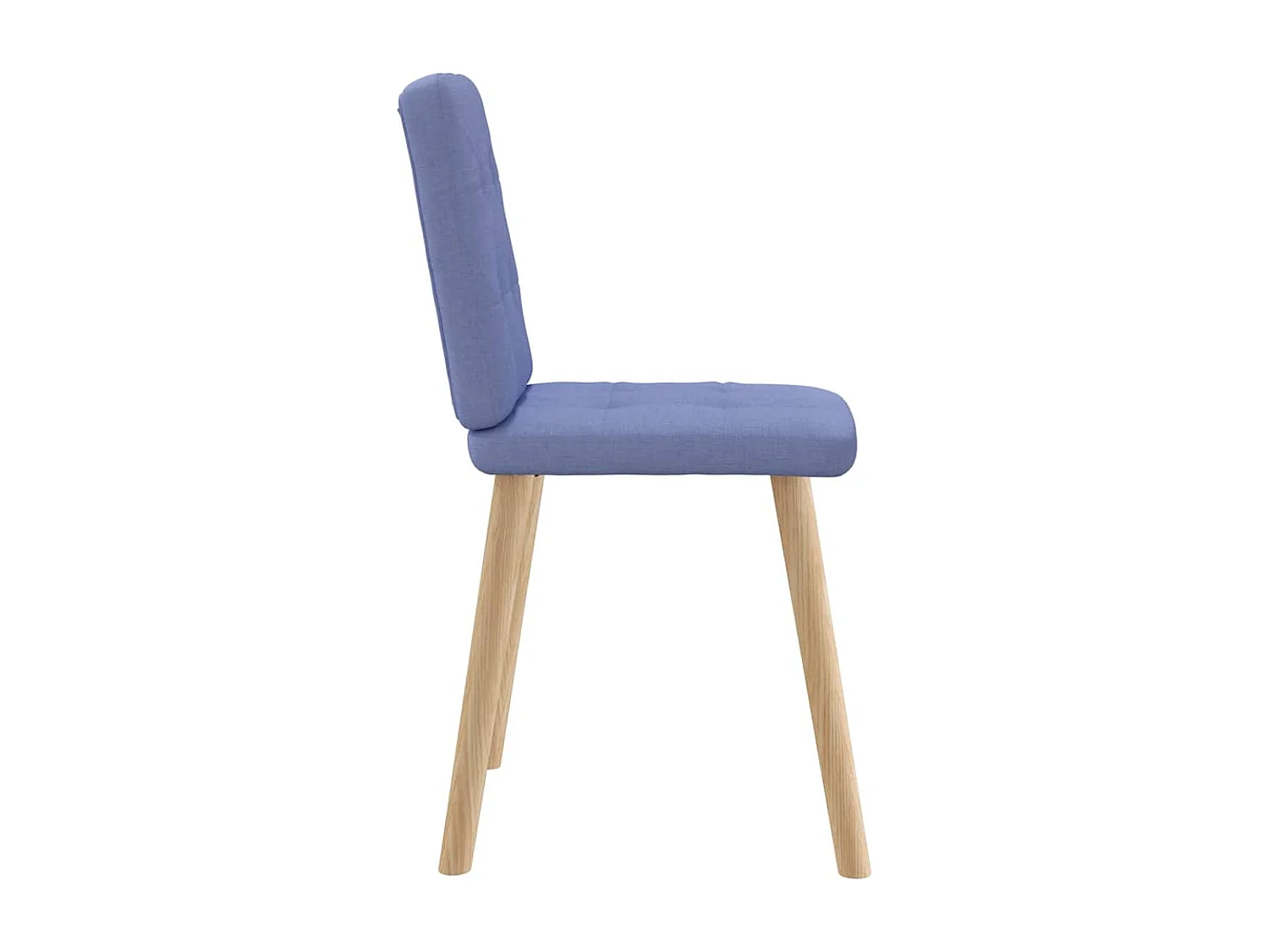 Chaises à manger lot de 2 bleu jean tissu