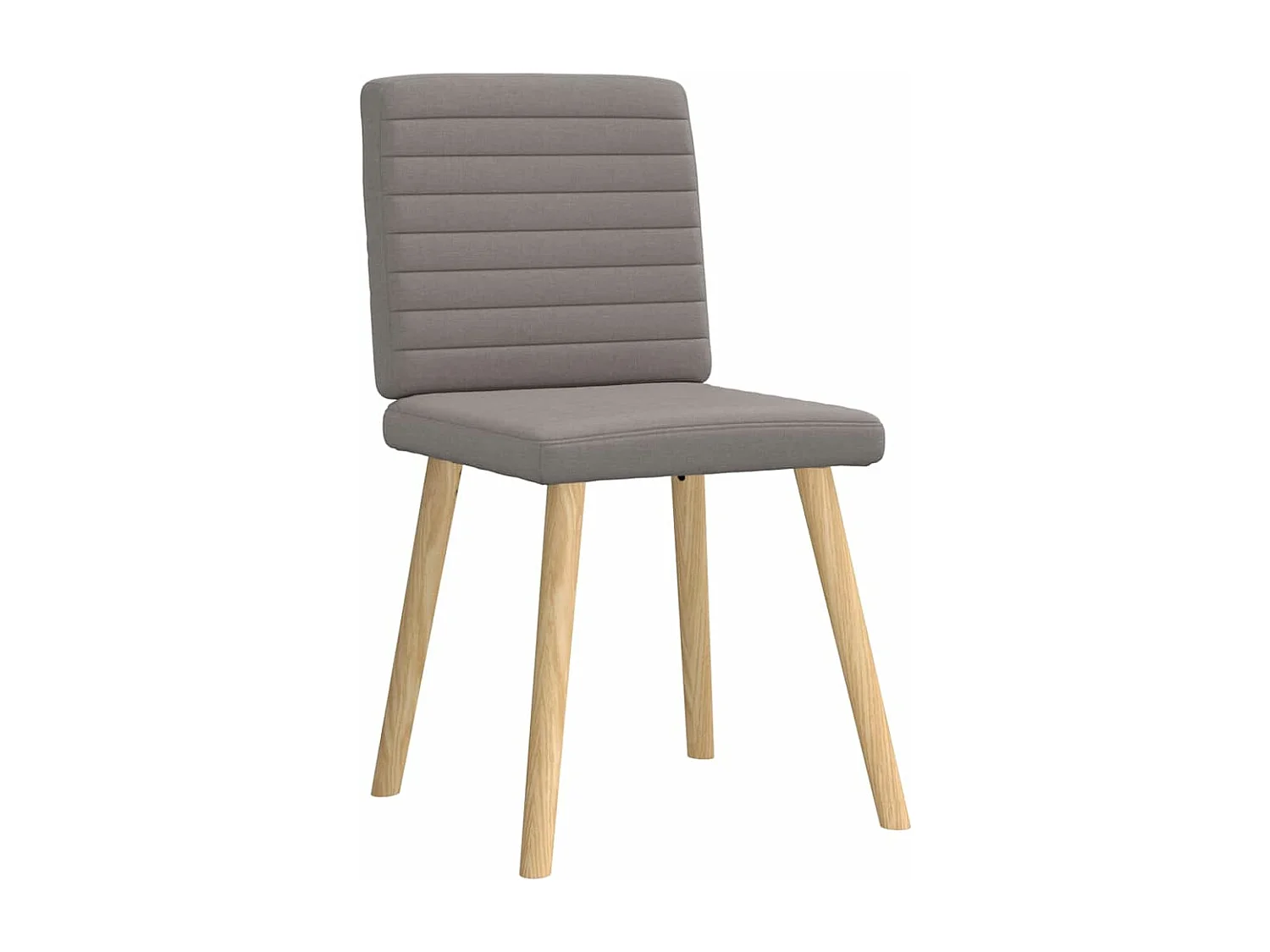 Chaises à manger lot de 4 taupe tissu