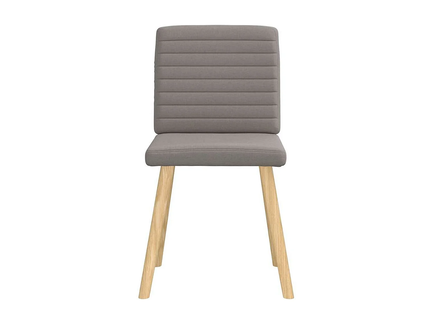Chaises à manger lot de 4 taupe tissu