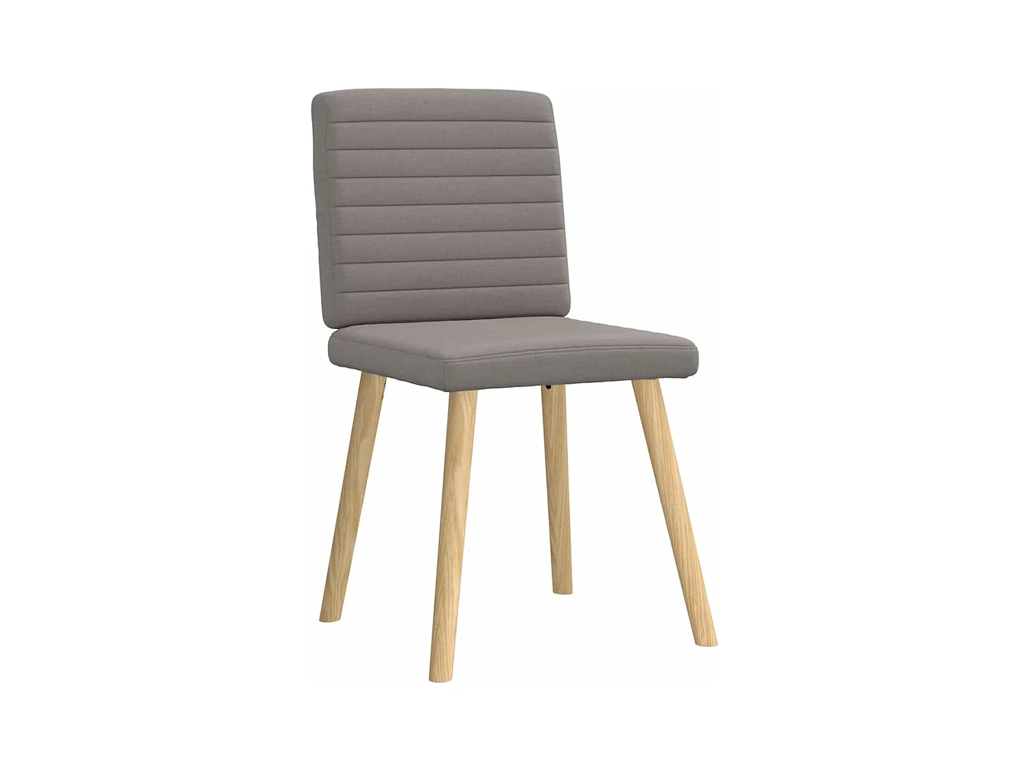 Chaises à manger lot de 4 taupe tissu