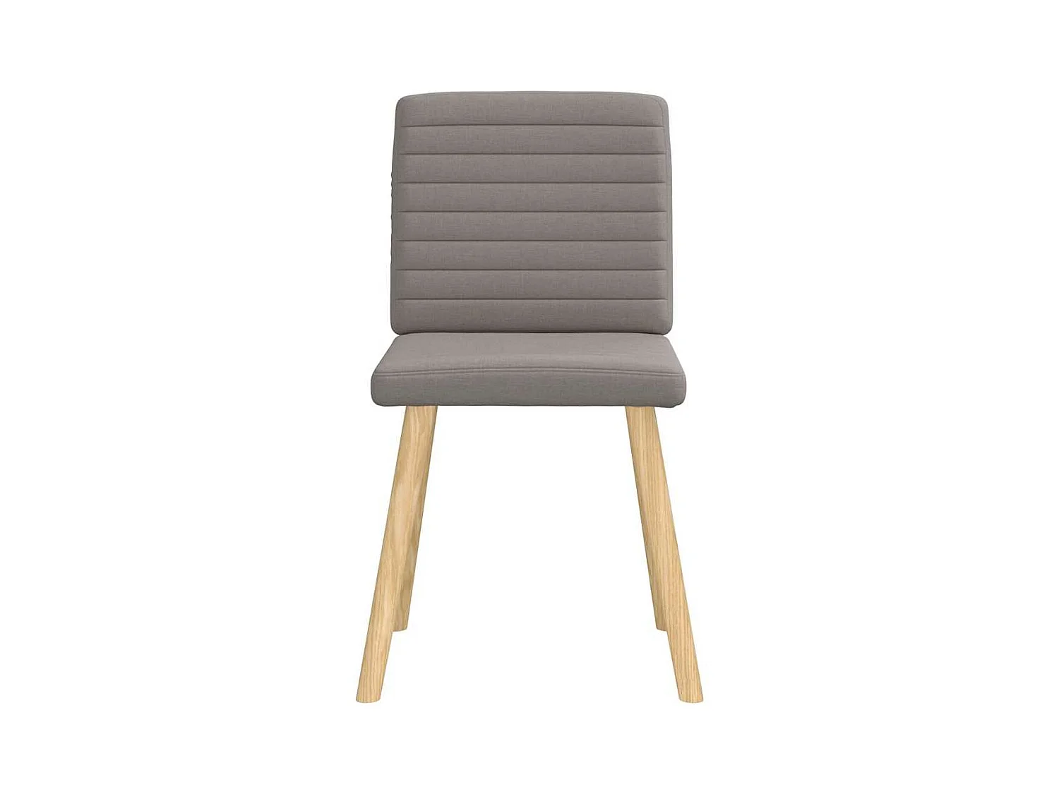 Chaises à manger lot de 4 taupe tissu