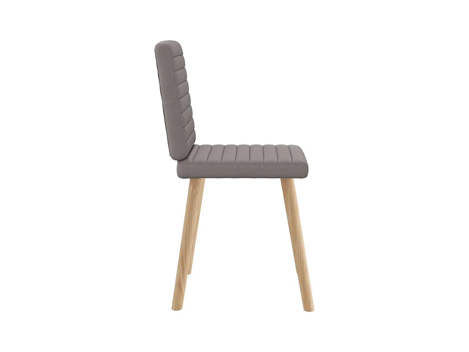 Chaises à manger lot de 4 taupe tissu