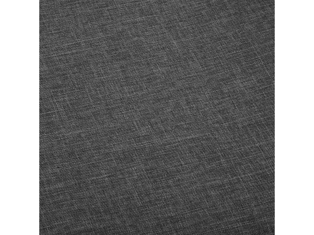 Chaises à manger lot de 2 gris foncé tissu