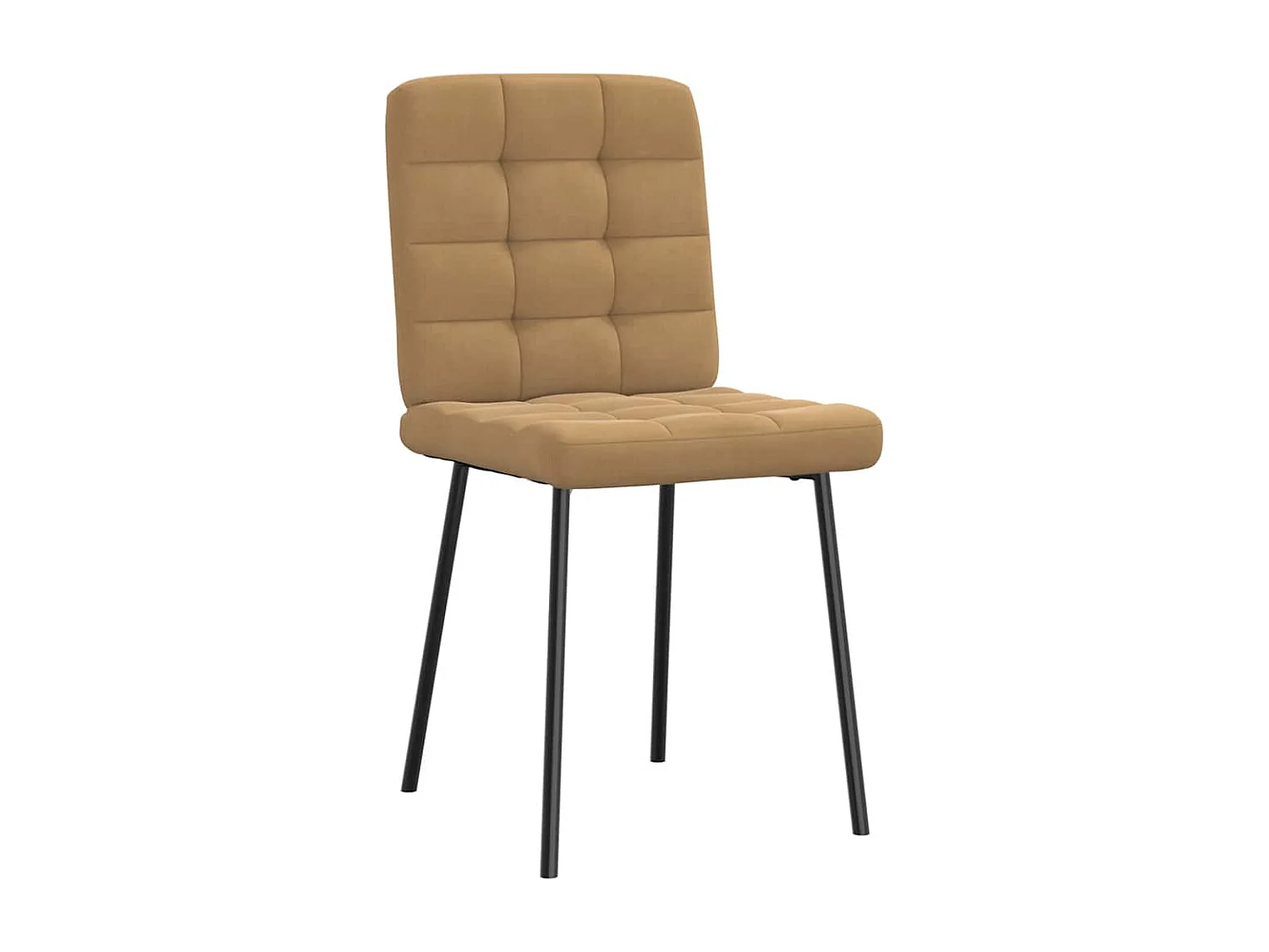 Sillas de comedor 2 unidades terciopelo marrón