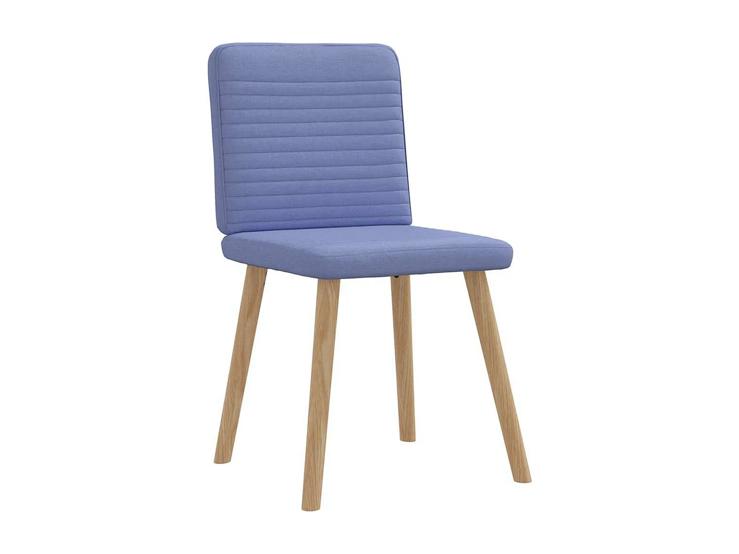 Chaises à manger lot de 2 bleu jean tissu