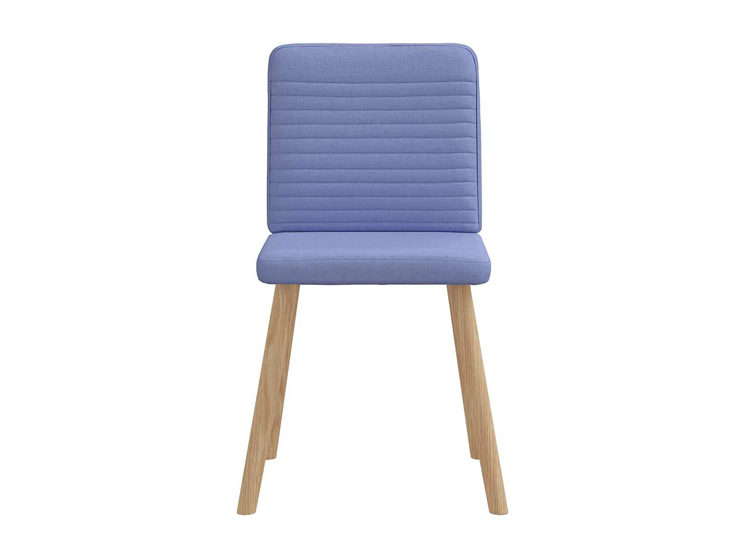 Chaises à manger lot de 2 bleu jean tissu