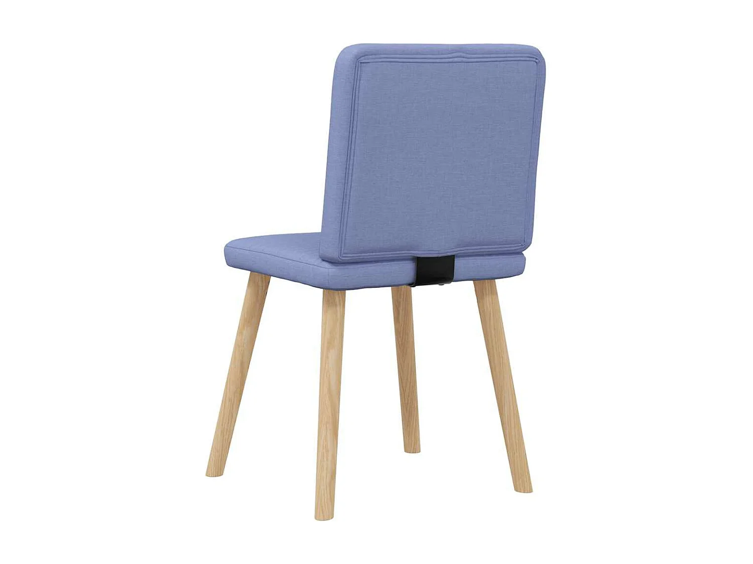 Chaises à manger lot de 2 bleu jean tissu