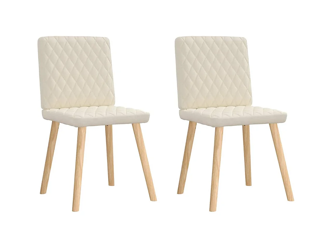 Chaises à manger lot de 2 Lin