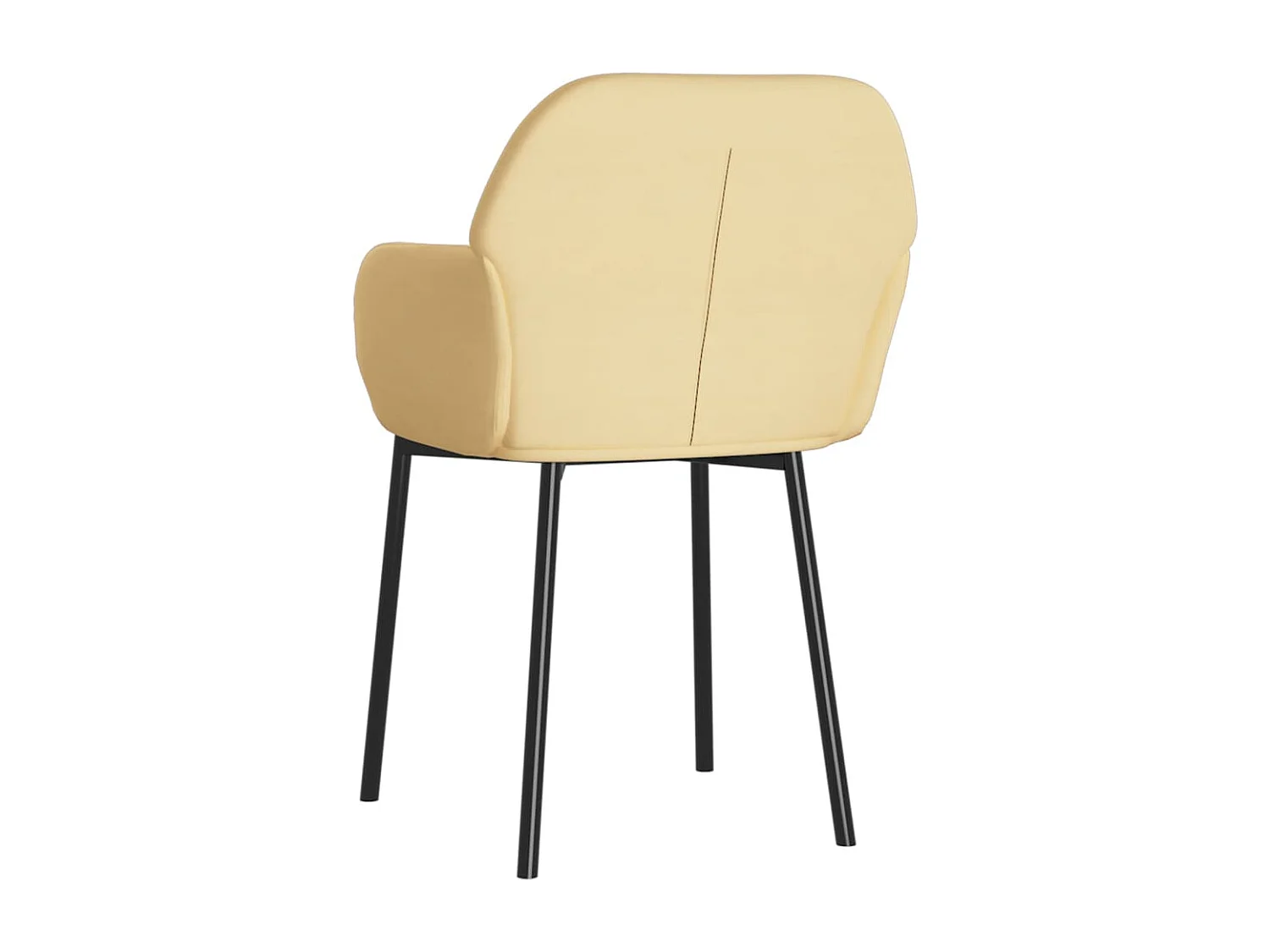 Chaises à manger lot de 2 Crème Velours