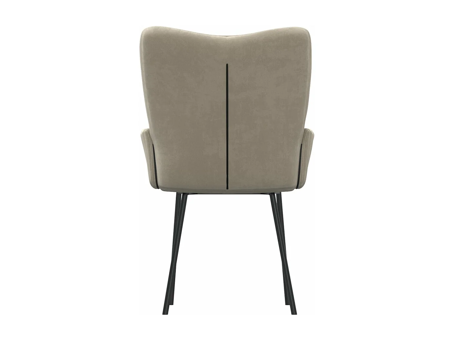 Chaises à manger lot de 2 Gris clair Velours