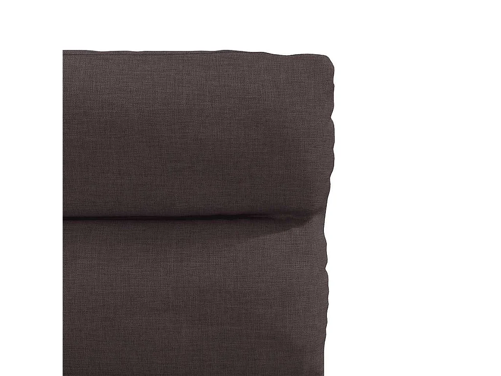 Chaises à manger lot de 4 marron foncé tissu