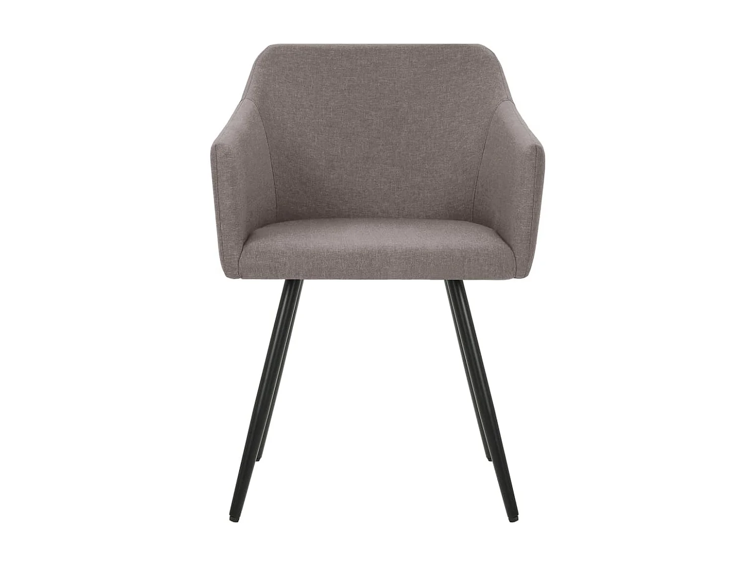 Chaises à manger lot de 2 taupe tissu
