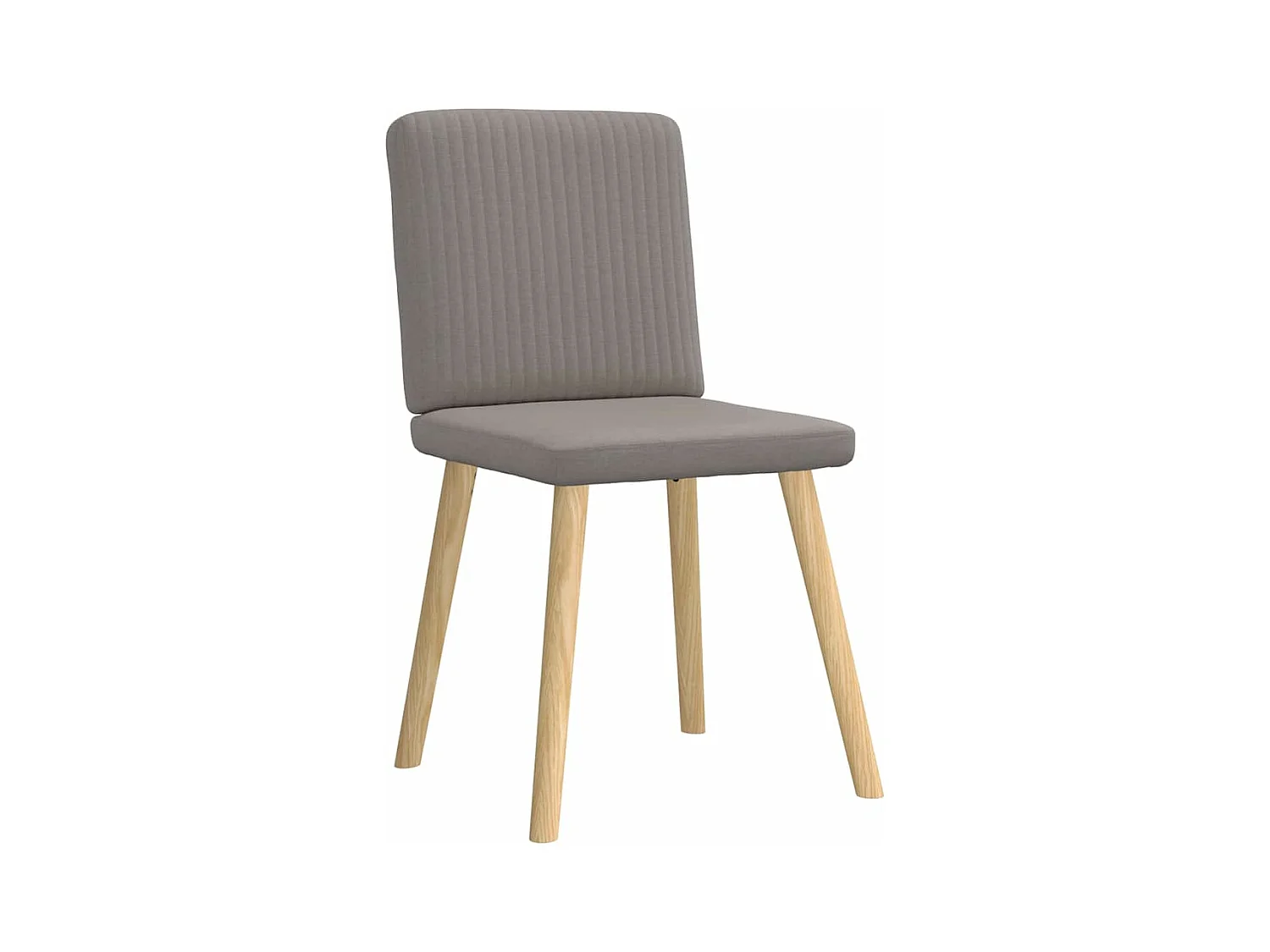 Chaises à manger lot de 4 taupe tissu