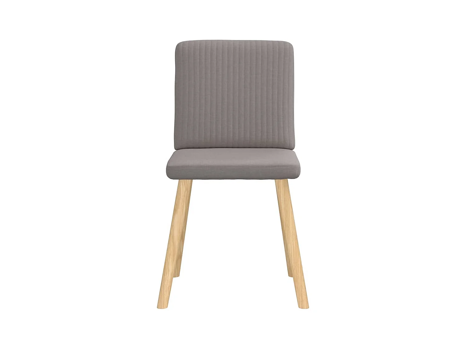 Chaises à manger lot de 4 taupe tissu
