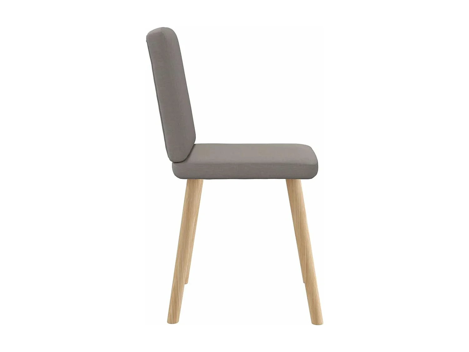 Chaises à manger lot de 4 taupe tissu