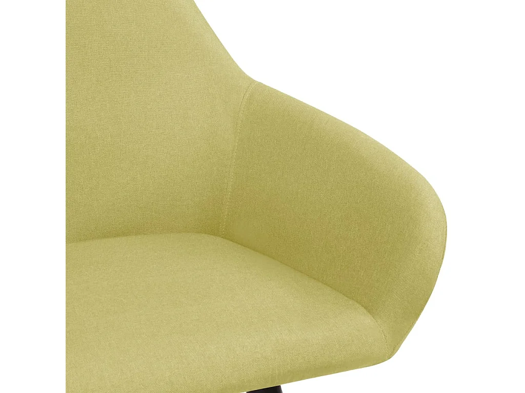 Sillas de comedor 2 unidades tela verde