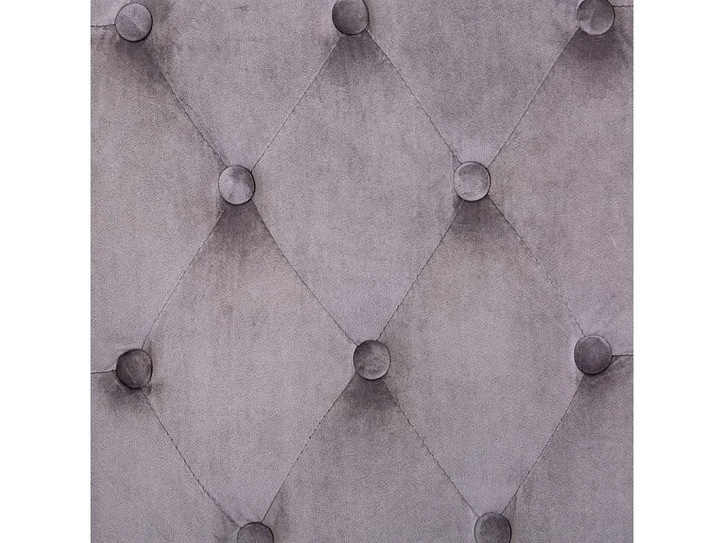 Chaises à manger lot de 2 gris velours