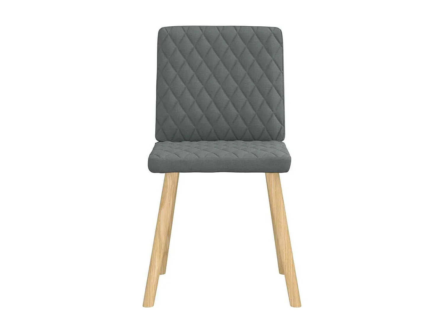 Eetkamerstoelen 2 st stof donkergrijs