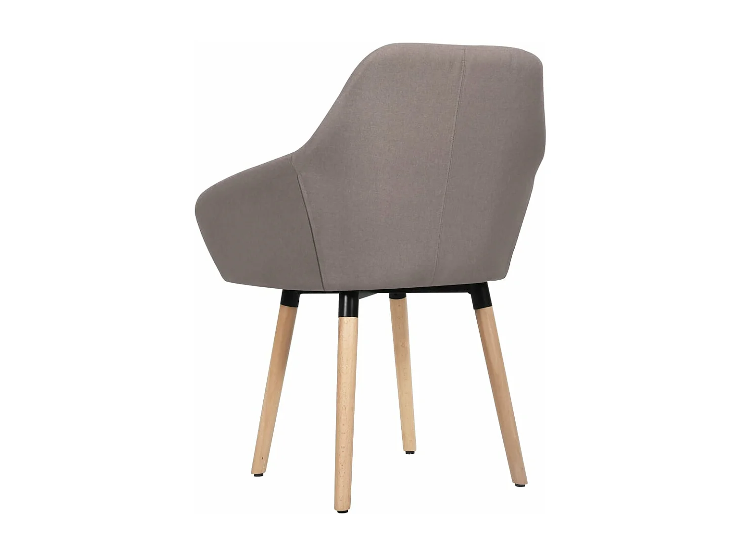 Chaises à manger lot de 2 taupe tissu