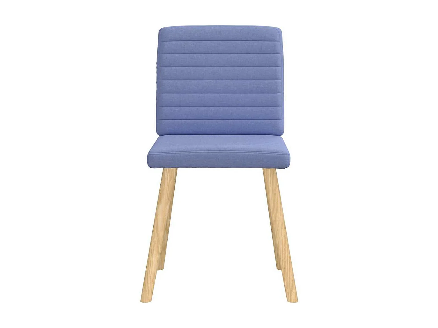 Chaises à manger lot de 2 bleu jean tissu