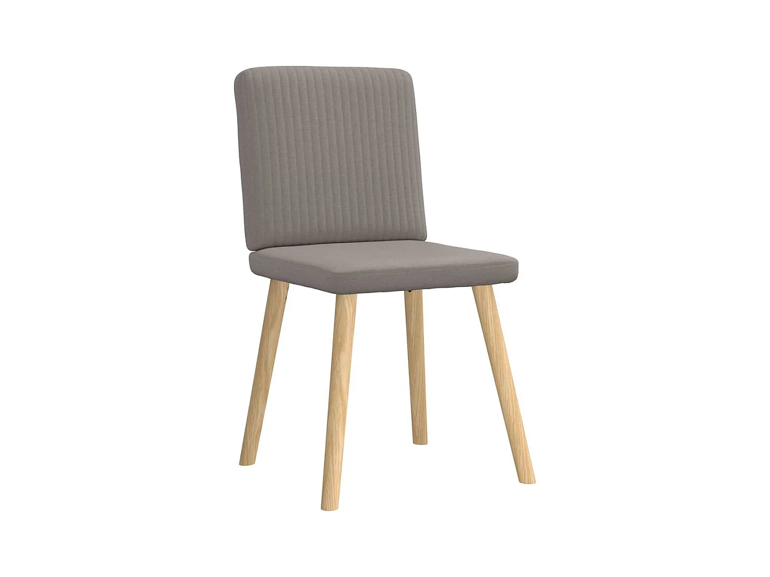 Chaises à manger lot de 2 taupe tissu