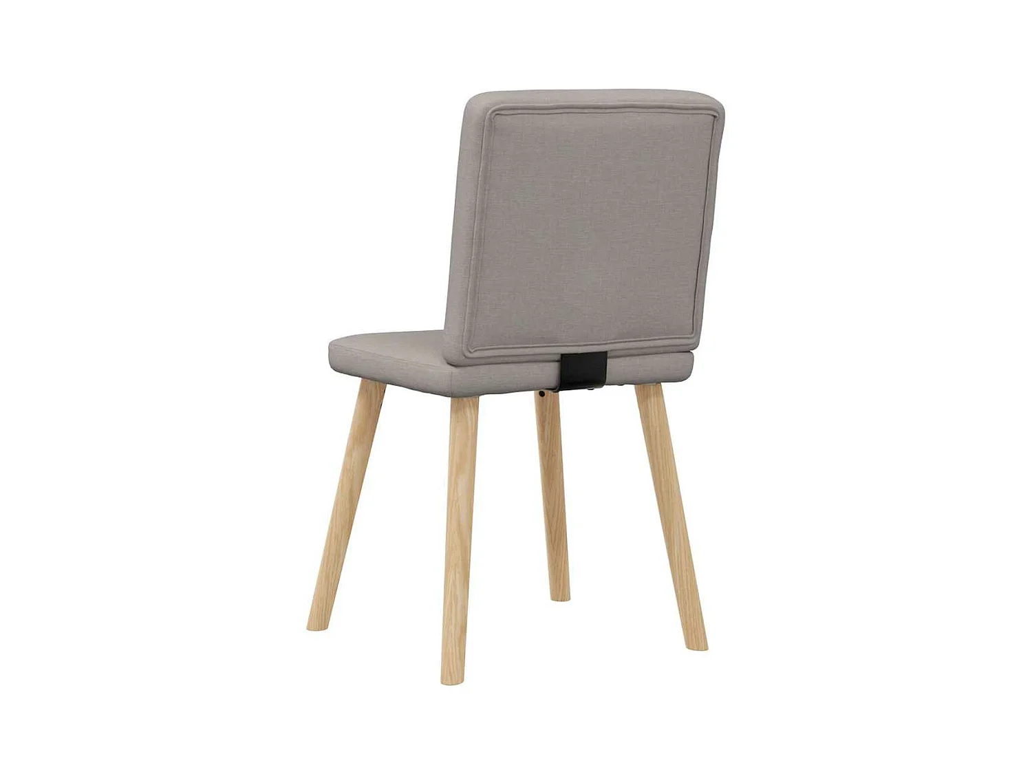 Chaises à manger lot de 2 taupe tissu