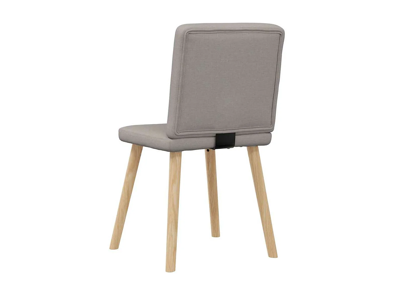 Chaises à manger lot de 2 taupe tissu