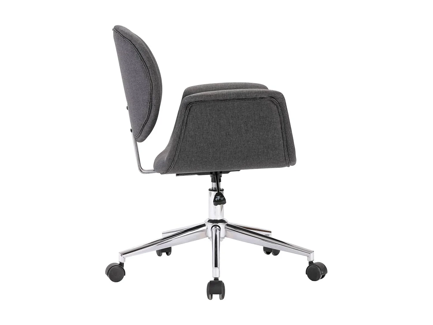 Sillas de comedor giratorias 2 unidades tela gris