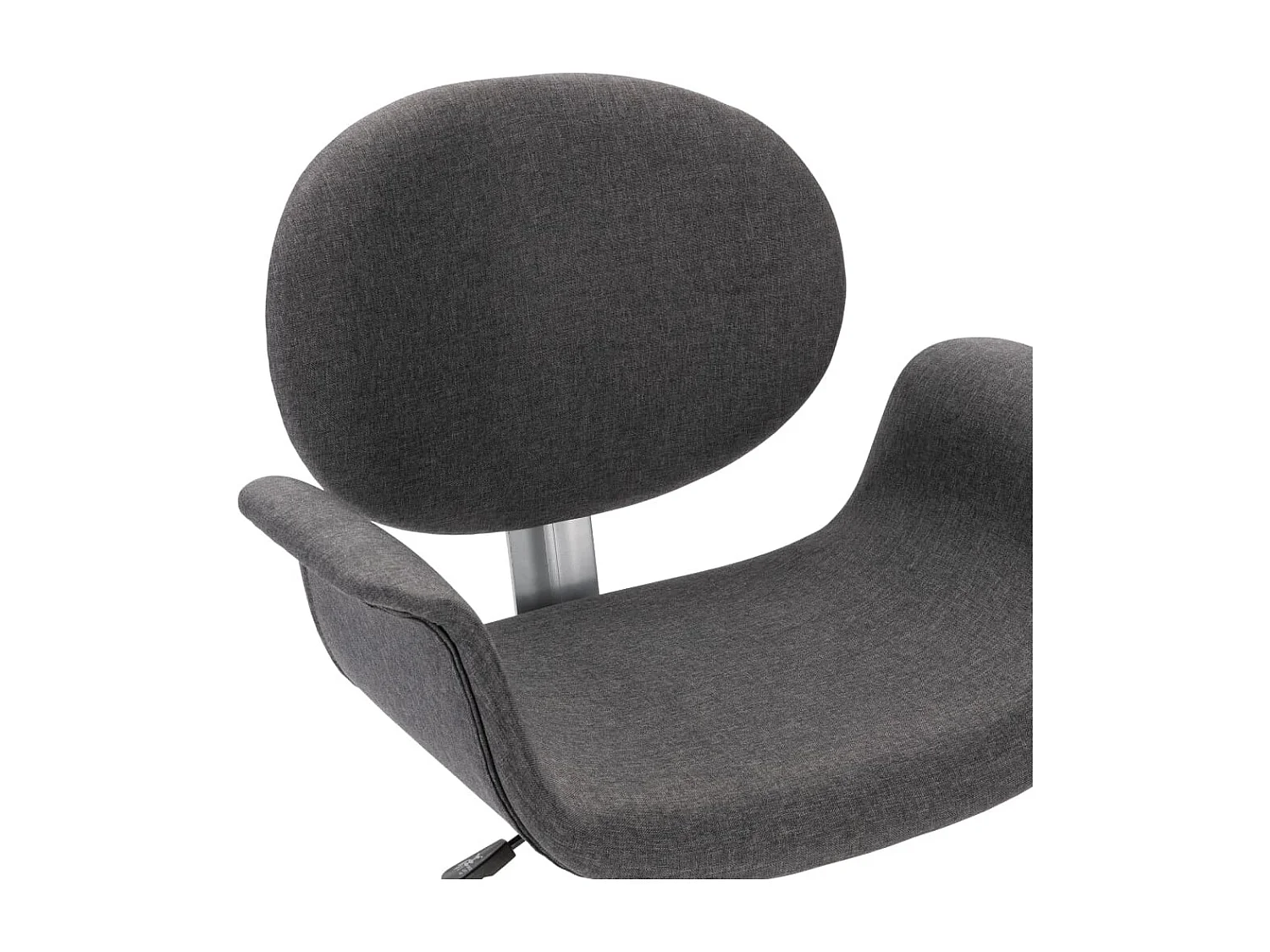 Sillas de comedor giratorias 2 unidades tela gris