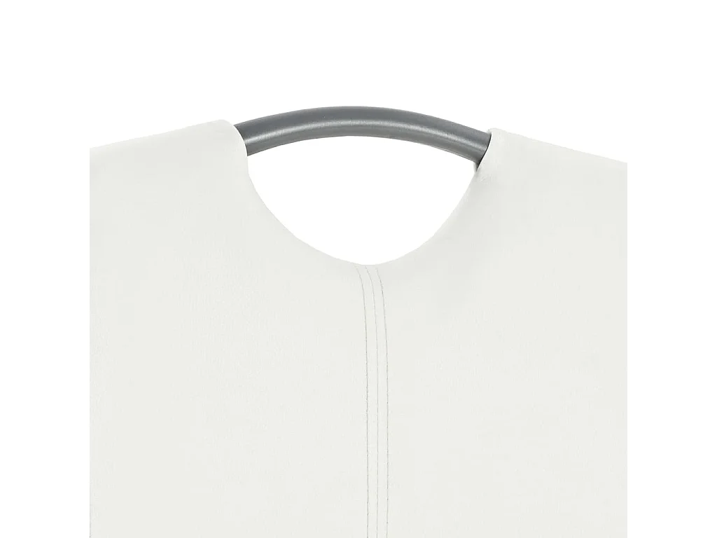 Chaises à manger cantilever lot de 2 blanc similicuir