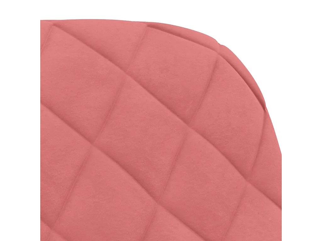 Sillas de comedor 2 unidades terciopelo rosa