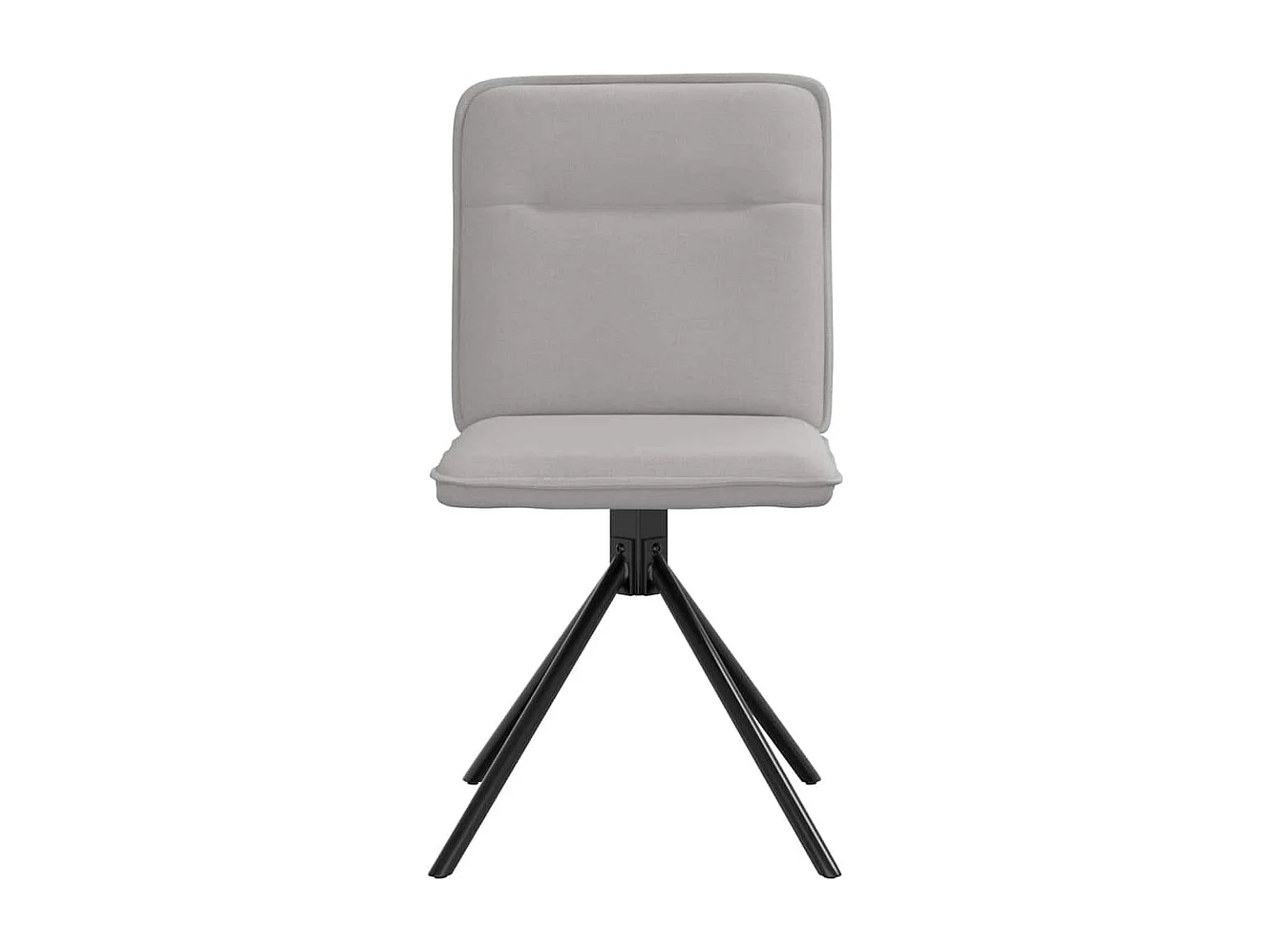 Sillas de comedor 2 unidades tela gris nube