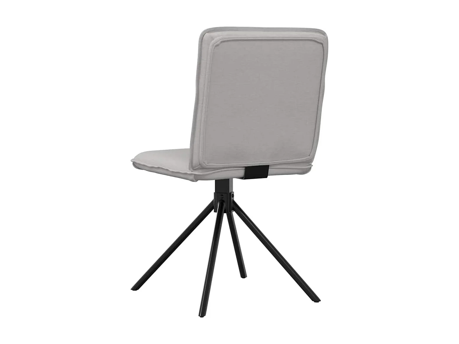 Sillas de comedor 2 unidades tela gris nube