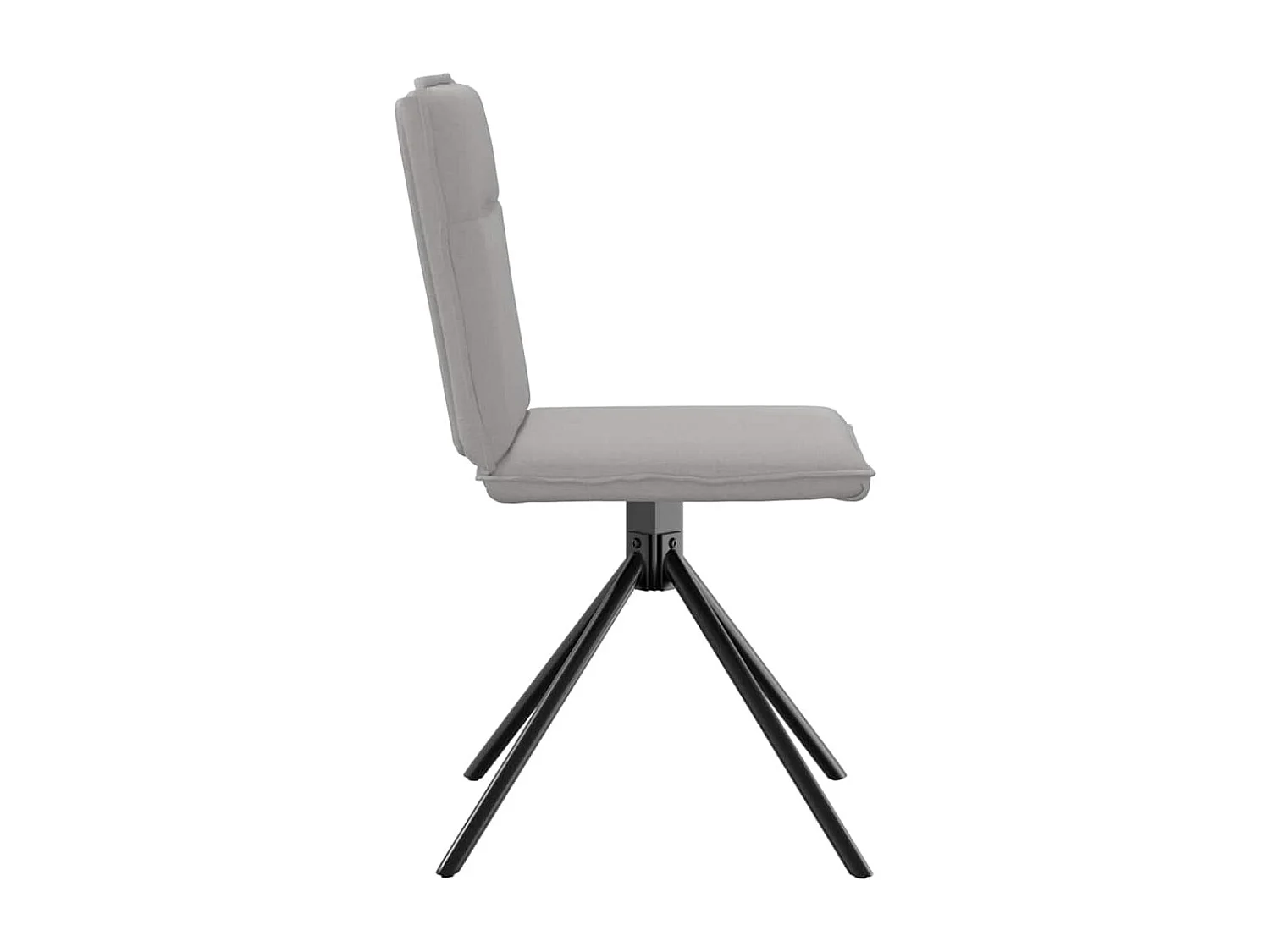 Chaises à manger lot de 2 gris nuage tissu