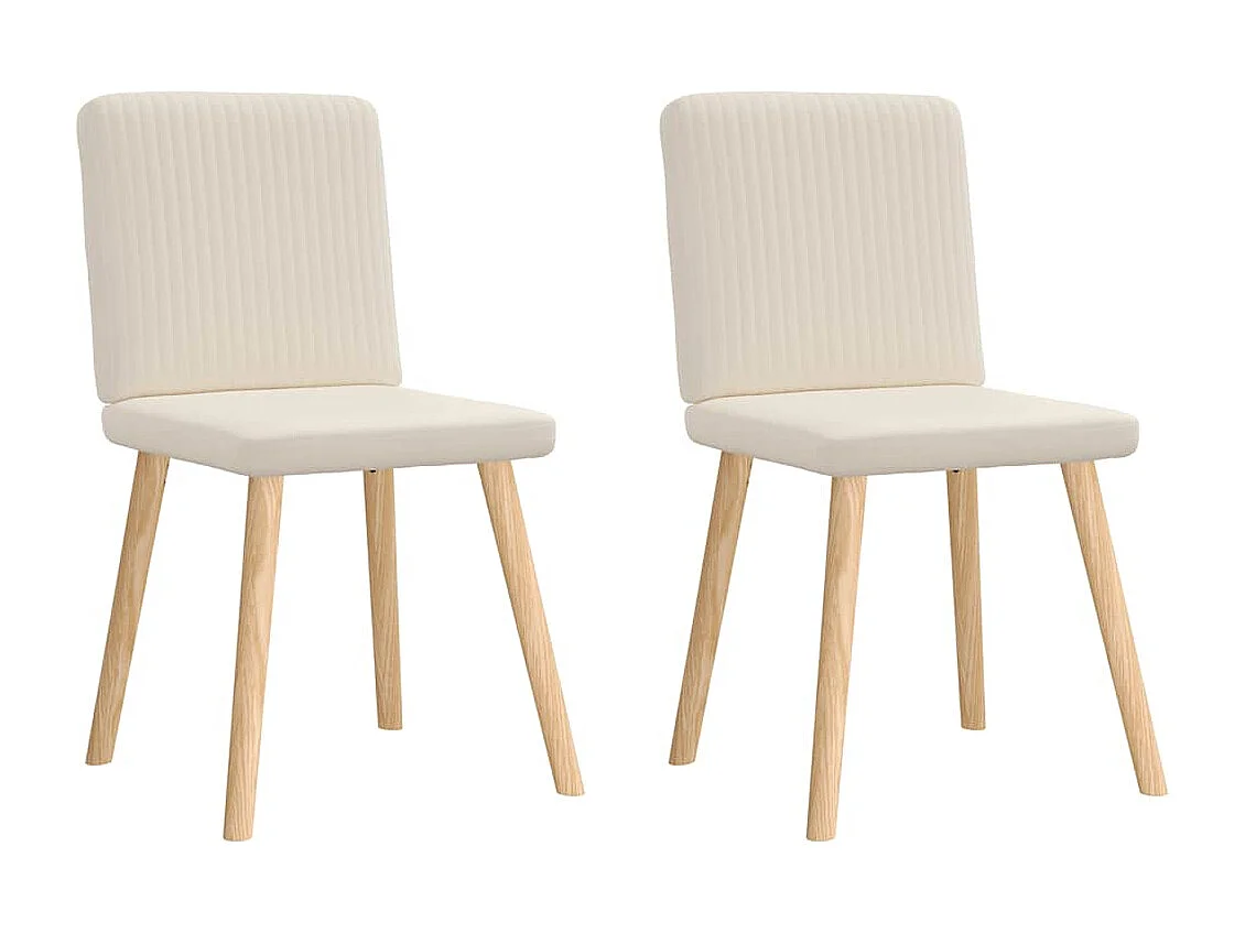 Eetkamerstoelen 2 st linnen